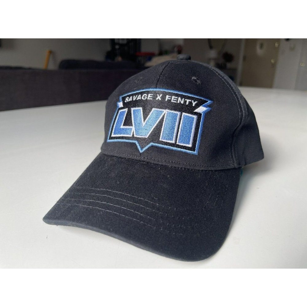 Savage X Fenty Limited Edition LVII Hat Black Blue Multi One Size Adjustable NWT